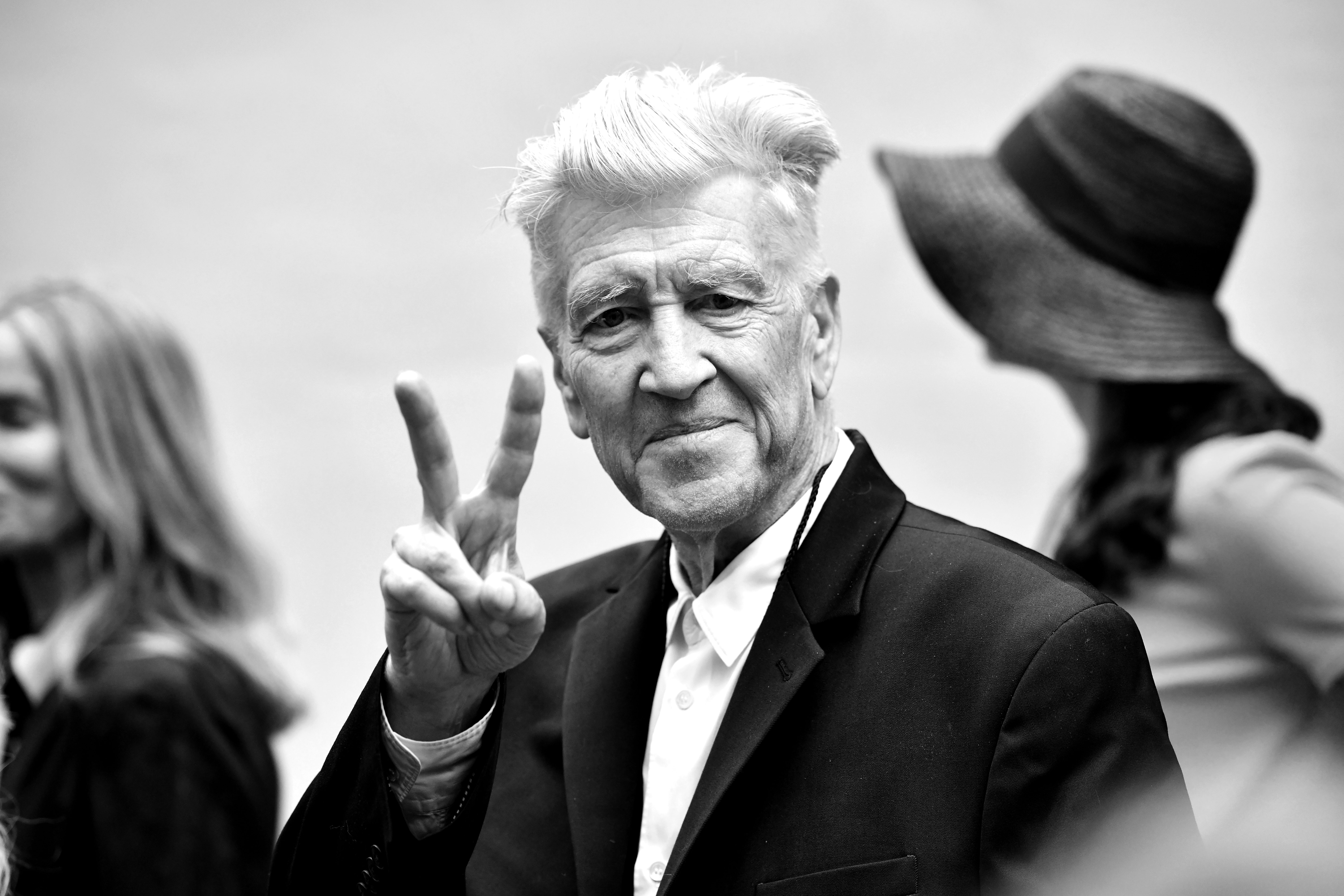 David Lynch lors de la célébration de l'anniversaire de Peace and Love pour Ringo Starr à la Capitol Records Tower le 7 juillet 2019. | Source : Getty Images