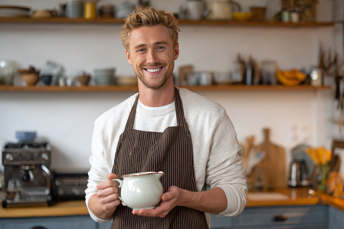 Un homme dans une cuisine | Source : Midjourney