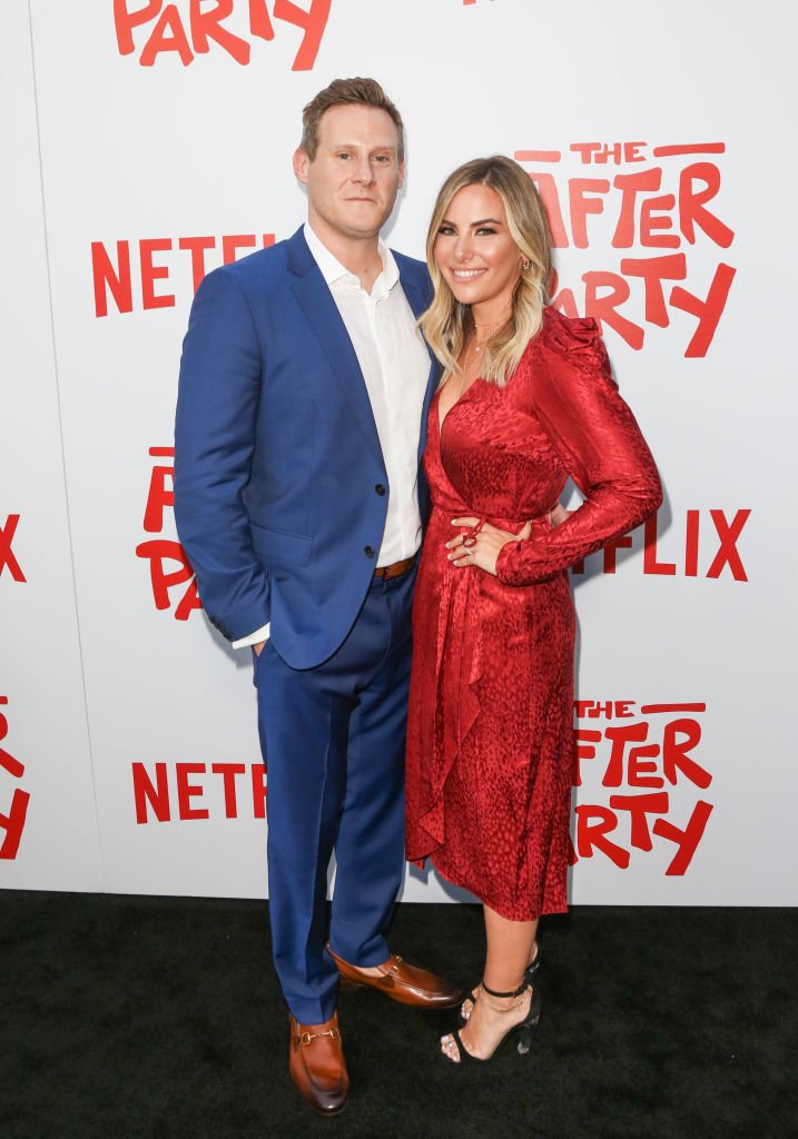Trevor Engelson et Tracey Kurland assistent à la projection de "The After Party" de Netflix à l'ArcLight Hollywood le 15 août 2018. | Photo : Getty Images