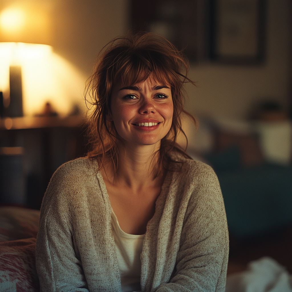 Une femme contente et heureuse | Source : Midjourney