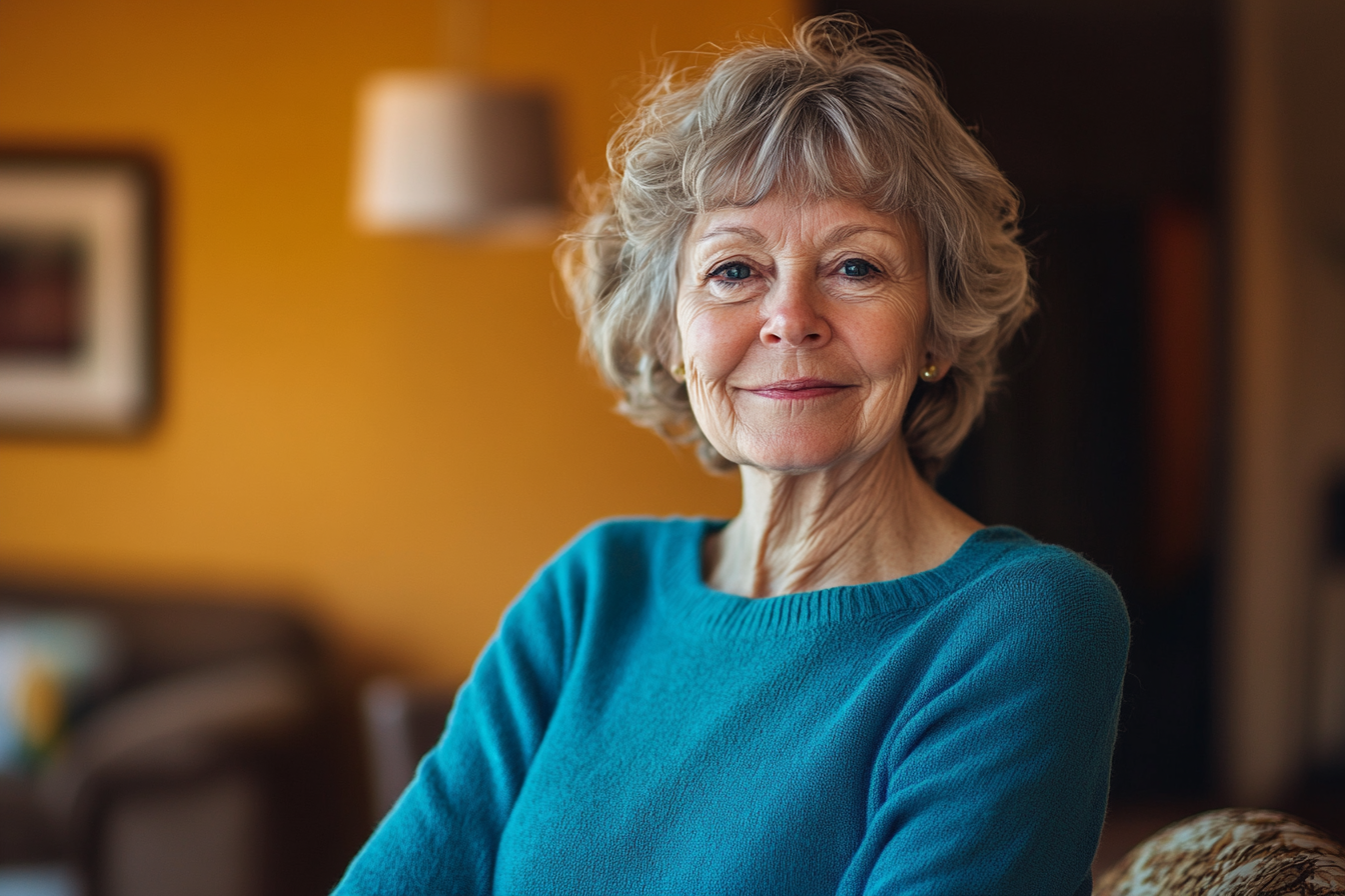 Une femme au sourire victorieux | Source : Midjourney