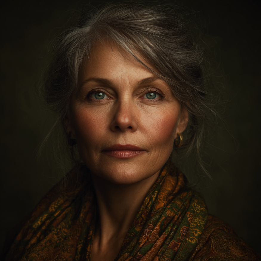 Gros plan sur une femme | Source : Midjourney