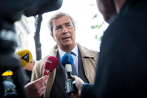 Vincent Bolloré face aux médias | Sources : Getty Images