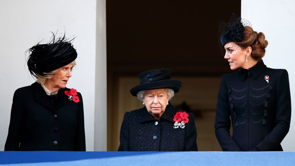 Camilla, la reine Elizabeth II et Catherine | Photo: Getty Images