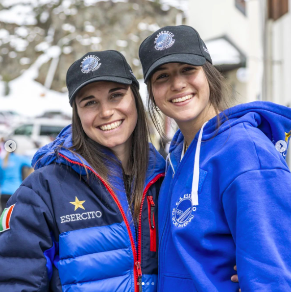 Matilde Lorenzi et un athlète de l'Esercito. | Source : Instagram/centrosportivoesercito