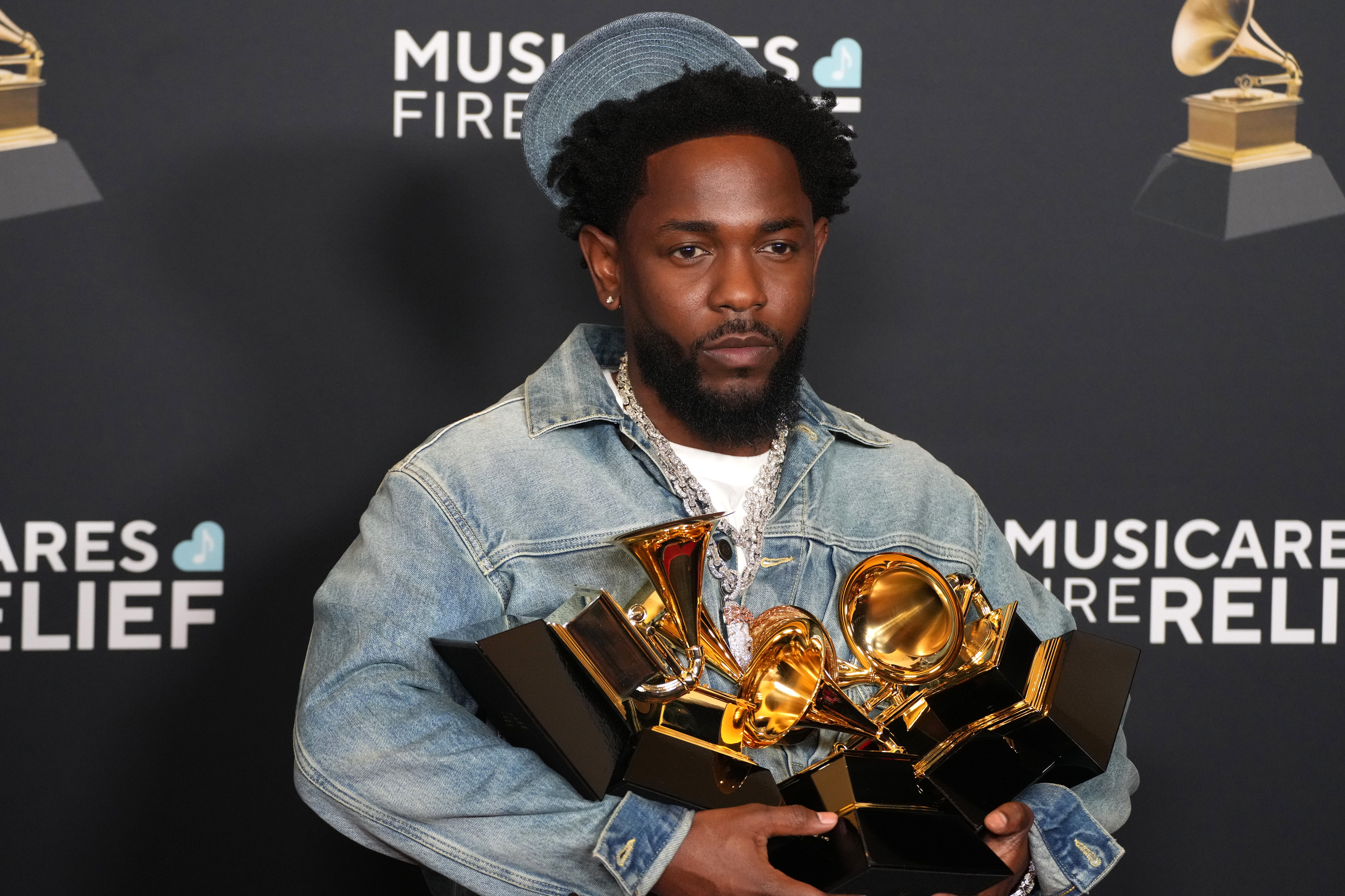 Kendrick Lamar lors de la 67e cérémonie des Grammy Awards, le 2 février 2025, à Los Angeles, en Californie. | Source : Getty Images