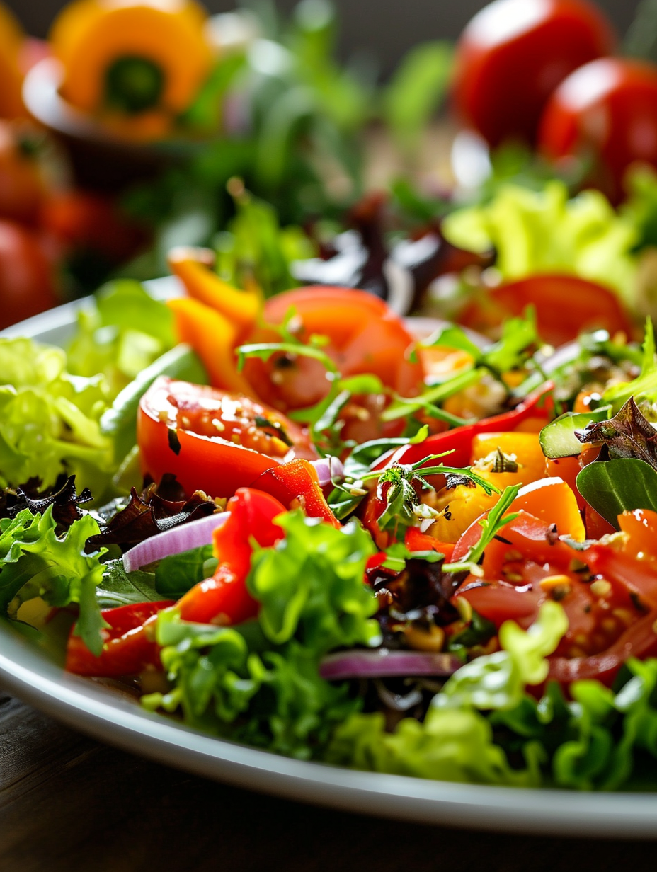 A plate of salad | Source: Midjourney