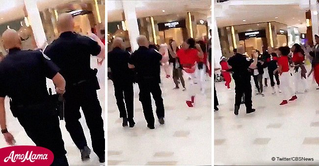 La police a interrompu le flashmob de danse à l'aide d'une méthode de divertissement