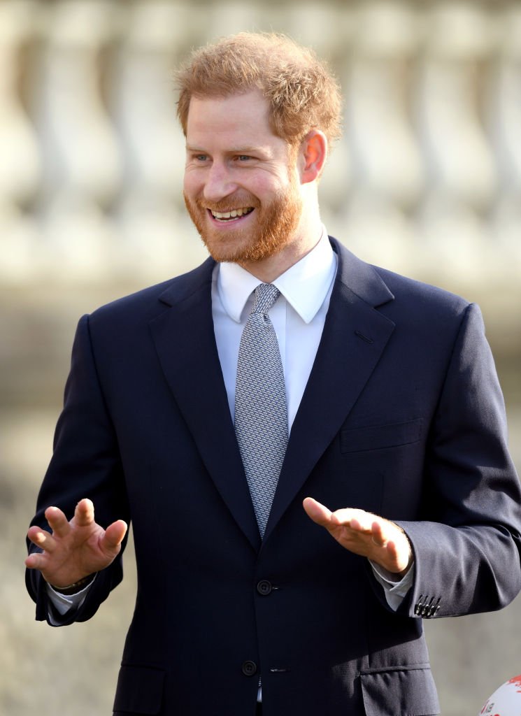 Le prince Harry accueille les tirages de la Coupe du monde de rugby à XV 2021. | Photo : Getty Images