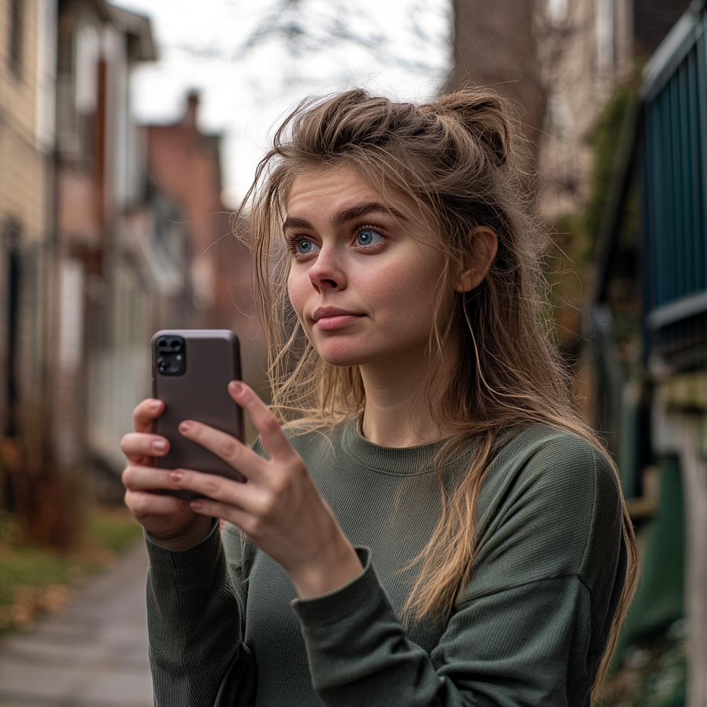 Une femme prenant des photos avec son téléphone | Source : Midjourney