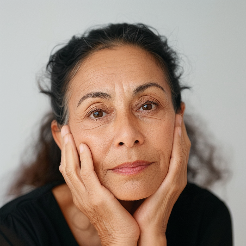 Une femme âgée souriante | Source : Midjourney