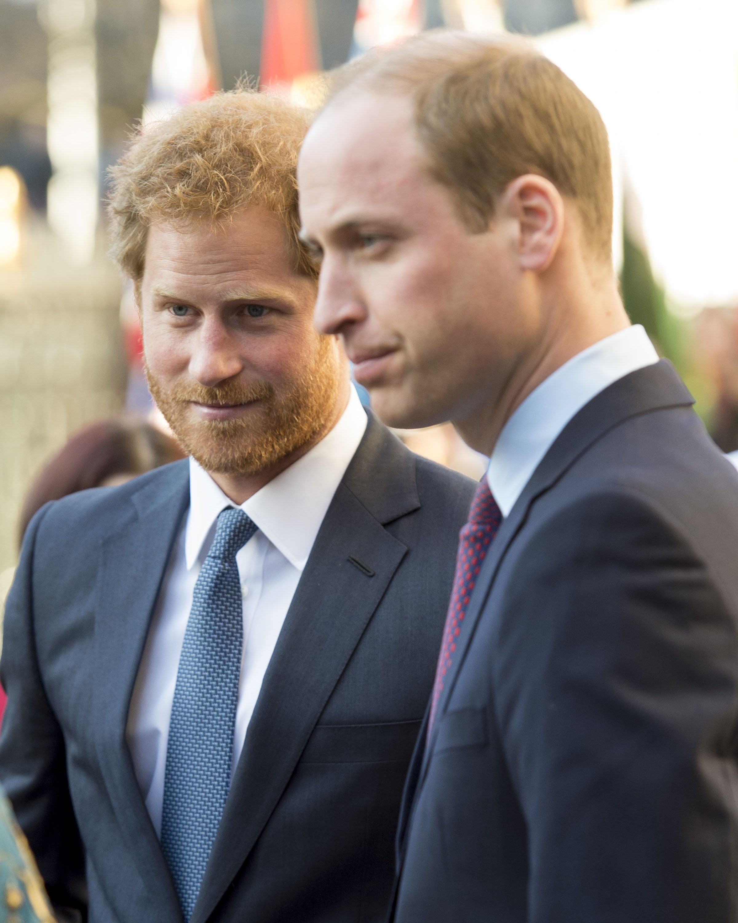 Le prince Harry et le prince William à Londres en 2016. | Source : Getty Images   
