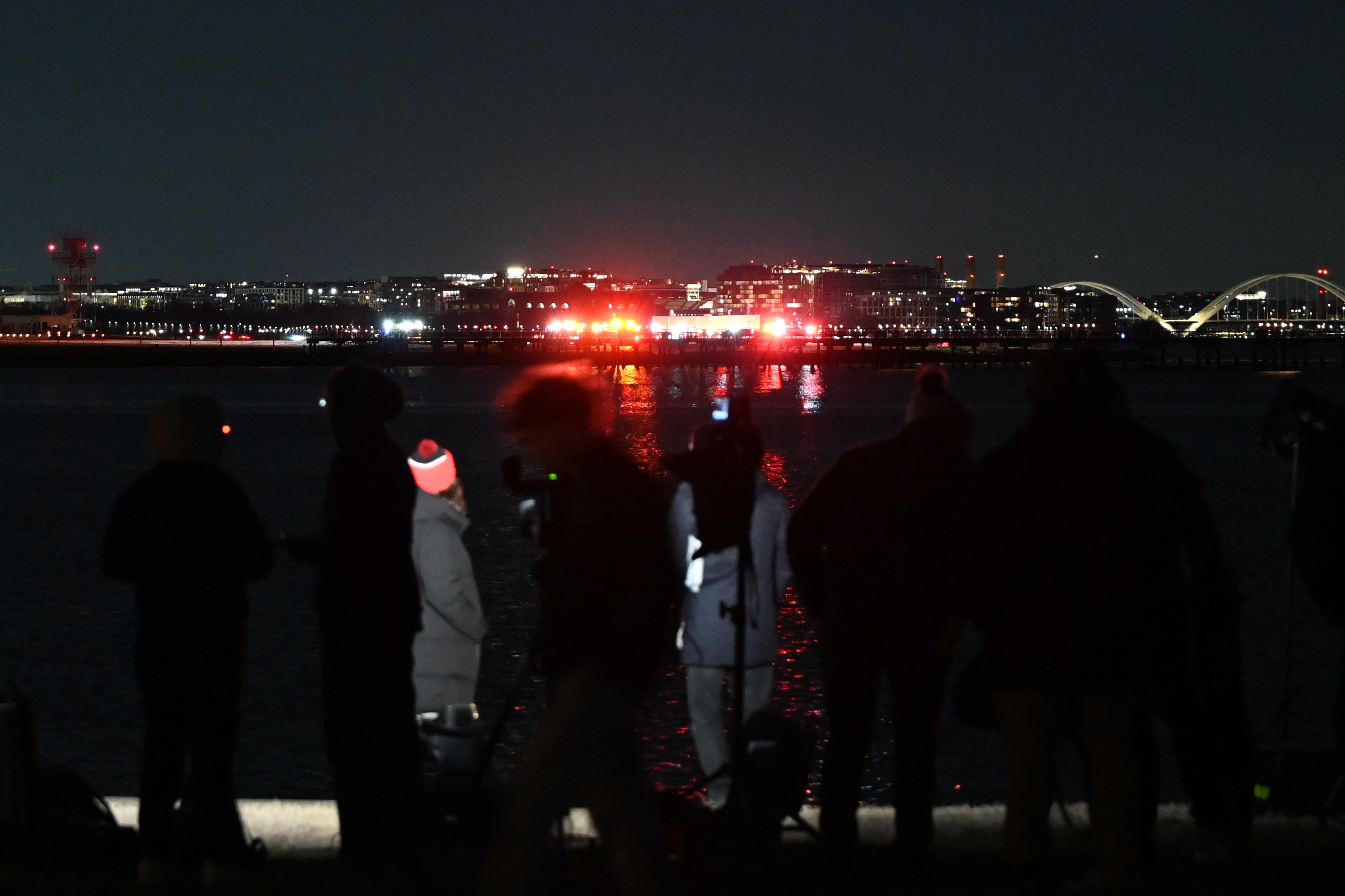 Une vue de la scène après la collision du 30 janvier 2025, à Washington, D.C. | Source : Getty Images