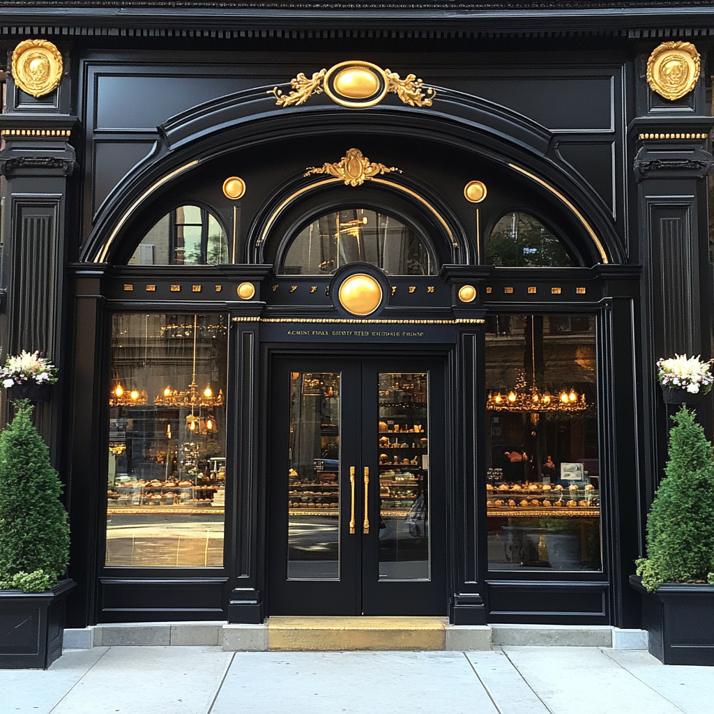 L'extérieur d'une boulangerie | Source : Midjourney