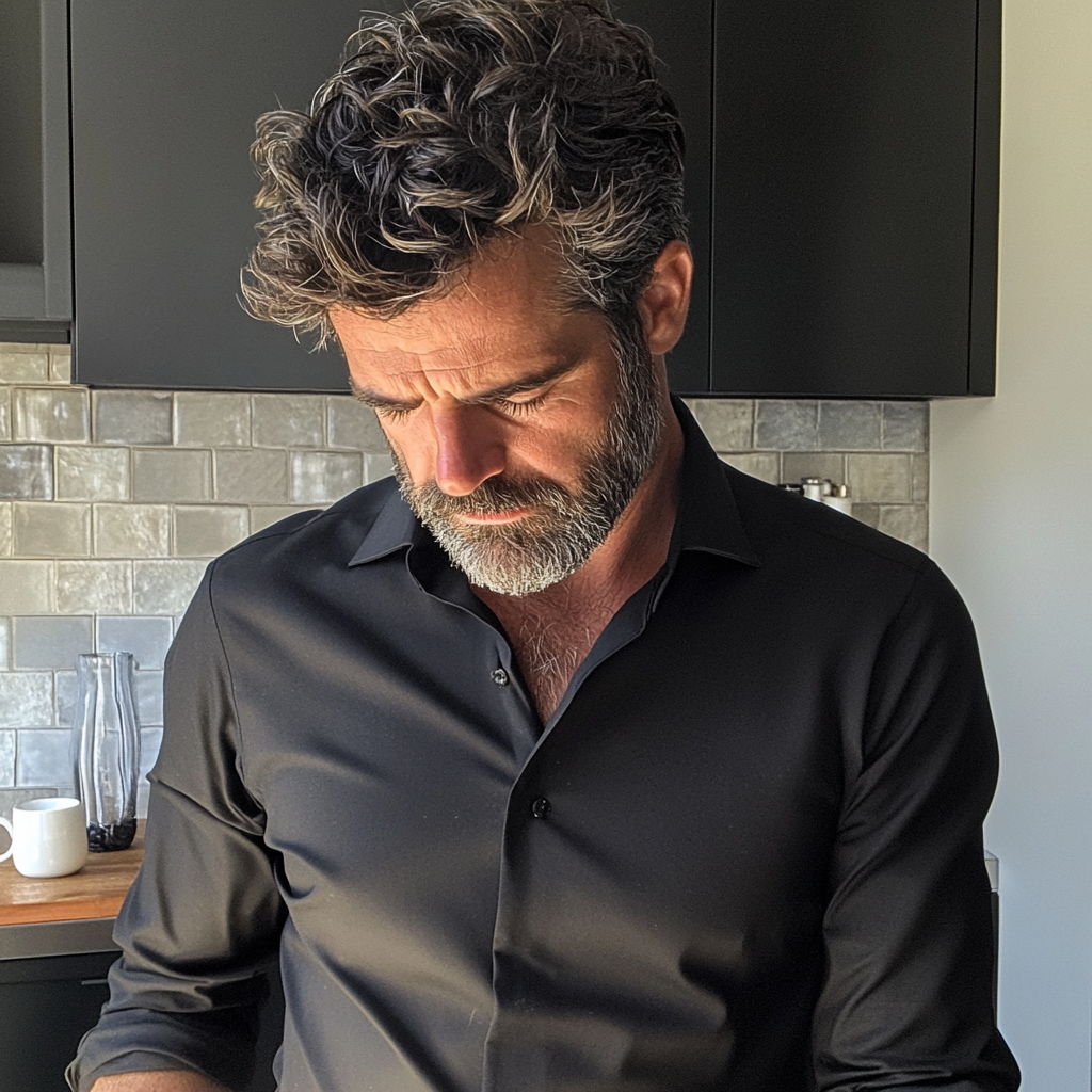Gros plan sur un homme bouleversé | Source : Midjourney