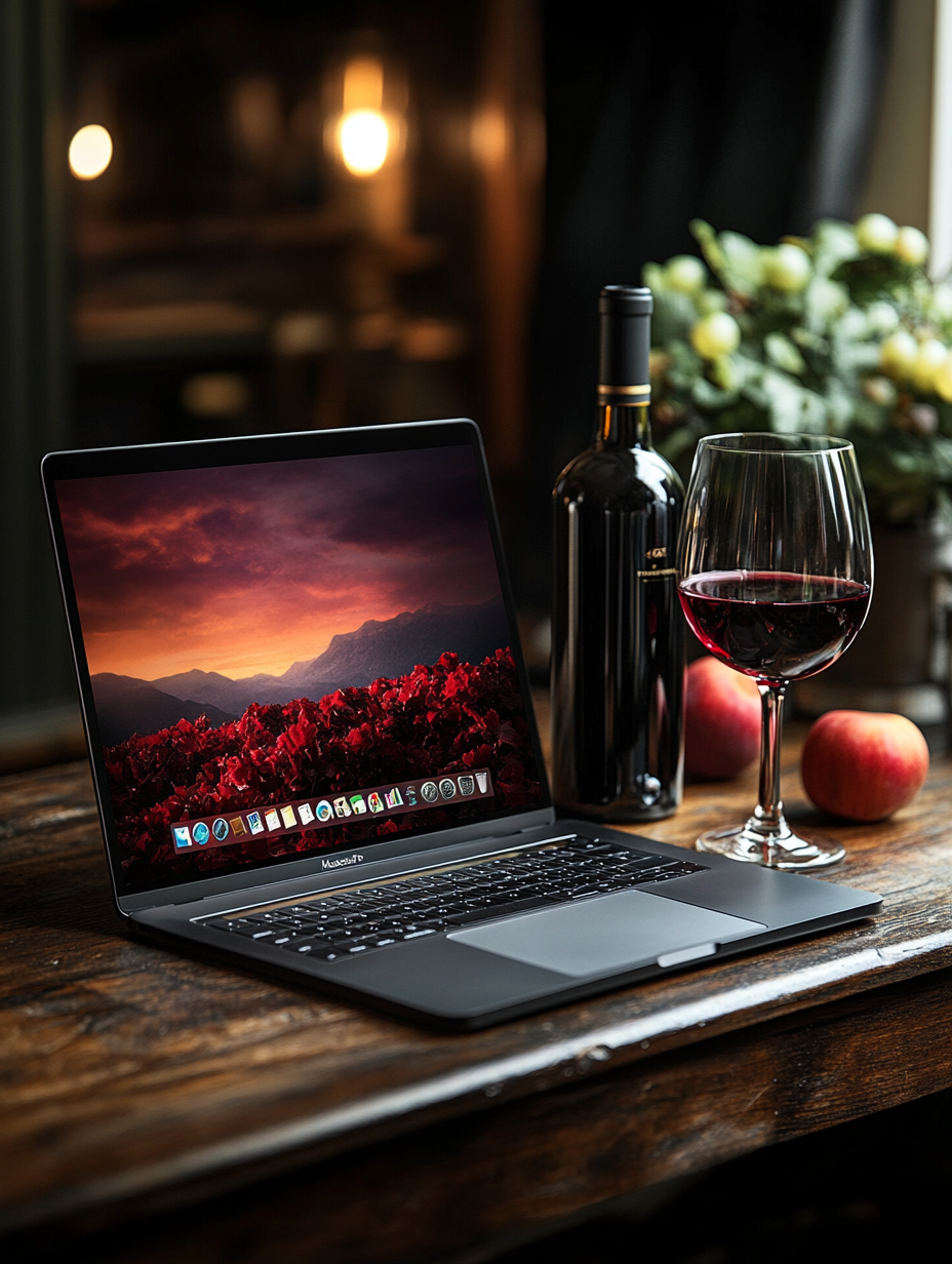 Un ordinateur portable sur une table | Source : Midjourney