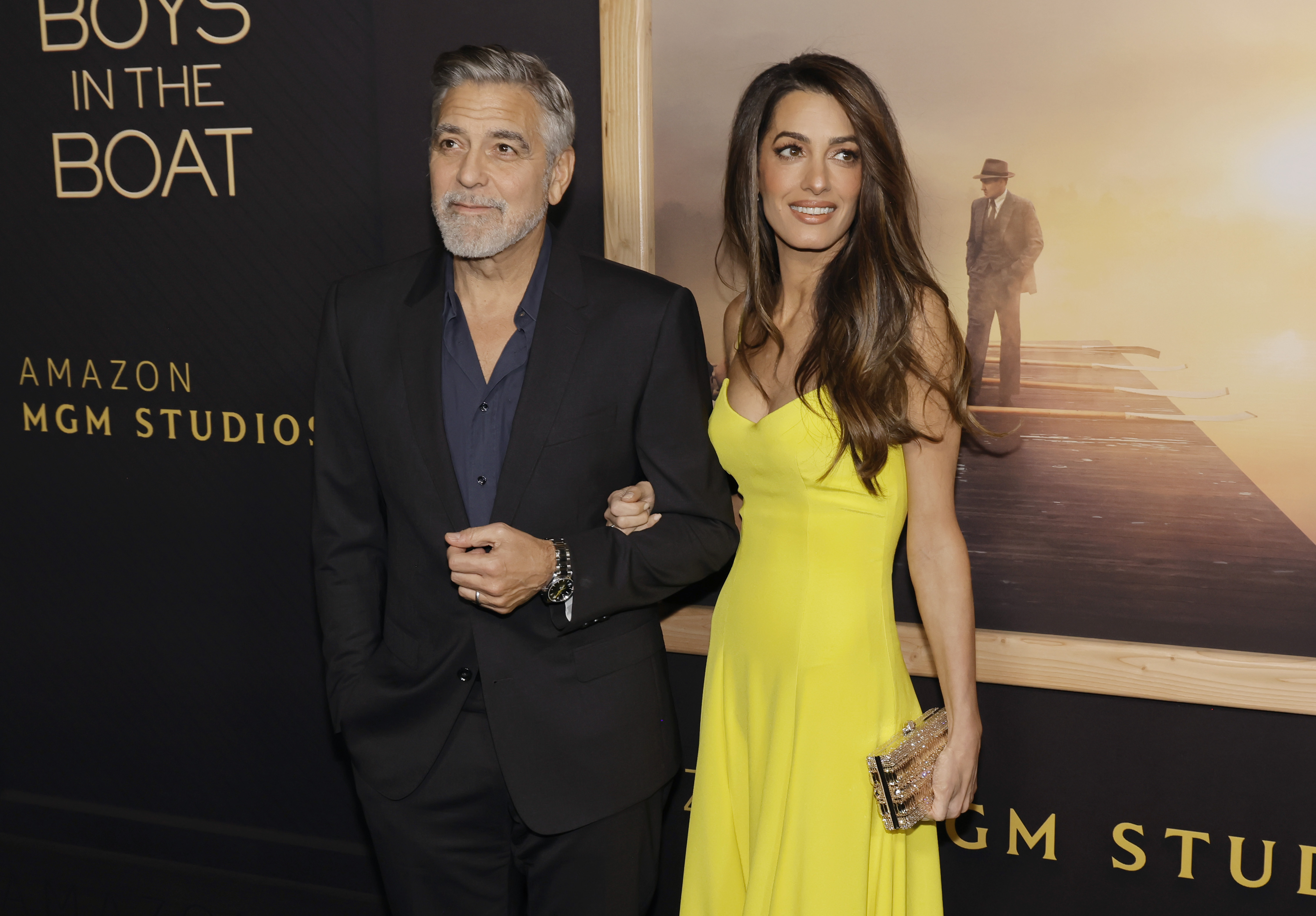 George et Amal Clooney à la première de "The Boys in the Boat" à Beverly Hills, Californie, le 11 décembre 2023 | Source : Getty Images