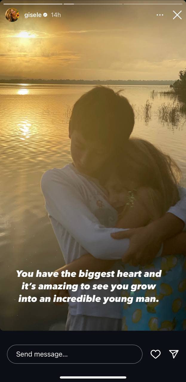 Gisele Bündchen célèbre l'anniversaire de son fils Benjamin "Benny" Rein sur une story Instagram le 8 décembre 2024 | Source : Instagram/gisele