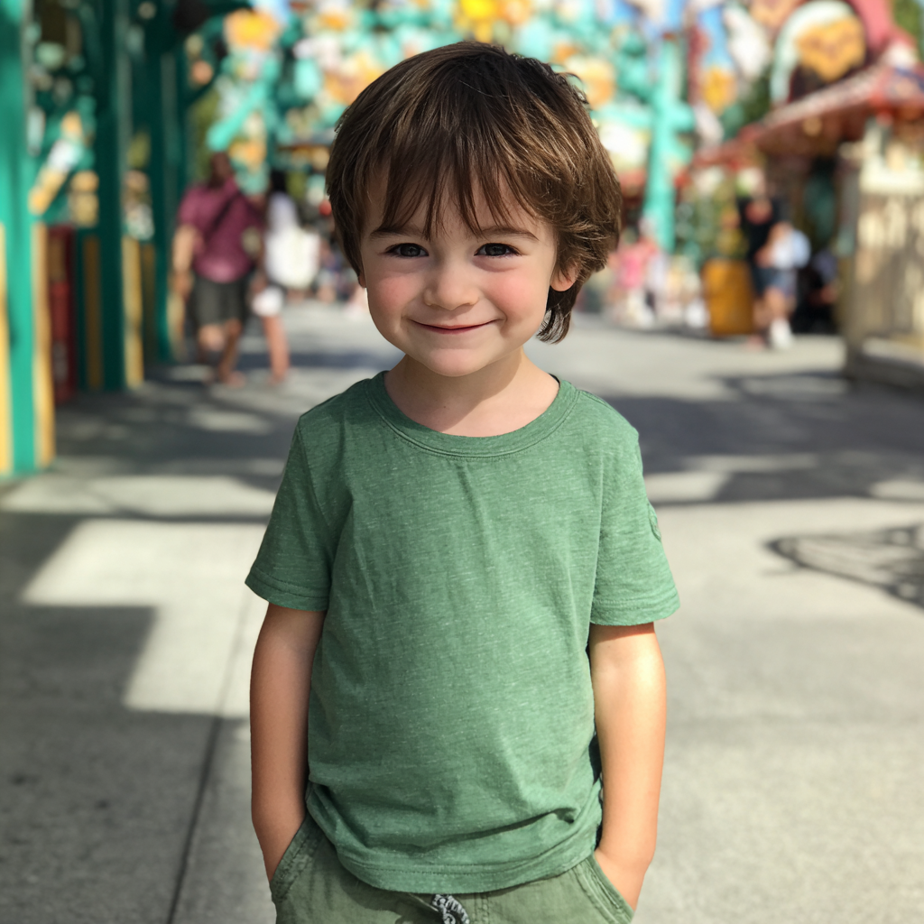 Un petit garçon souriant | Source : Midjourney