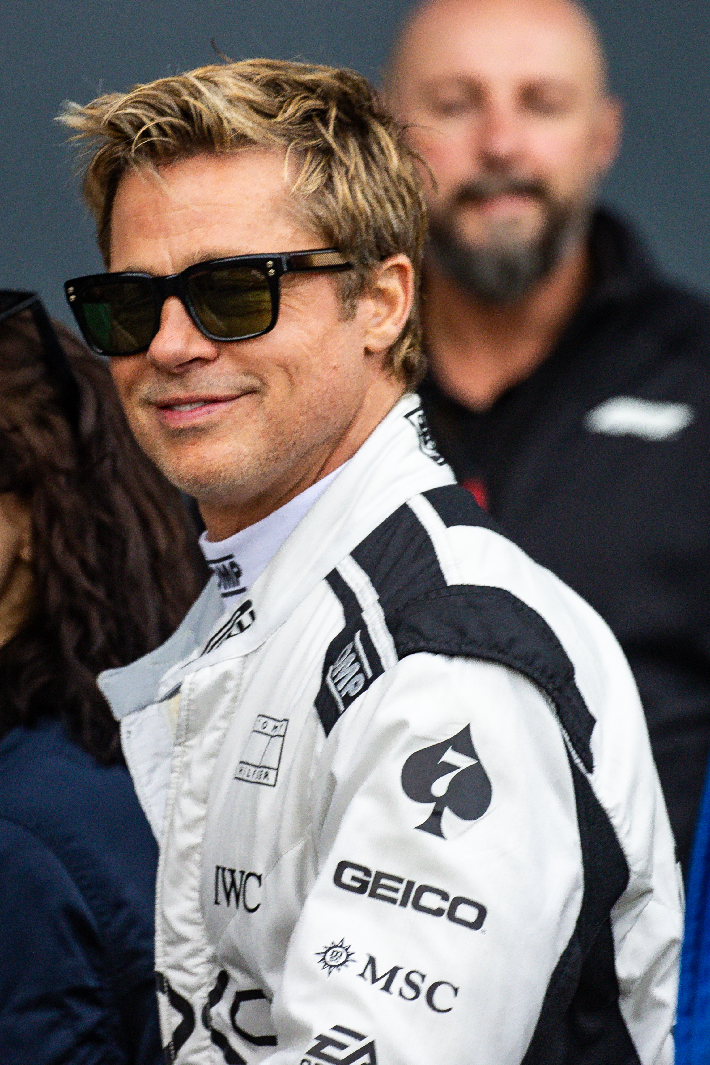 Brad Pitt au Grand Prix de F1 de Grande-Bretagne à Northampton, en Angleterre, le 4 juillet 2024 | Source : Getty Images