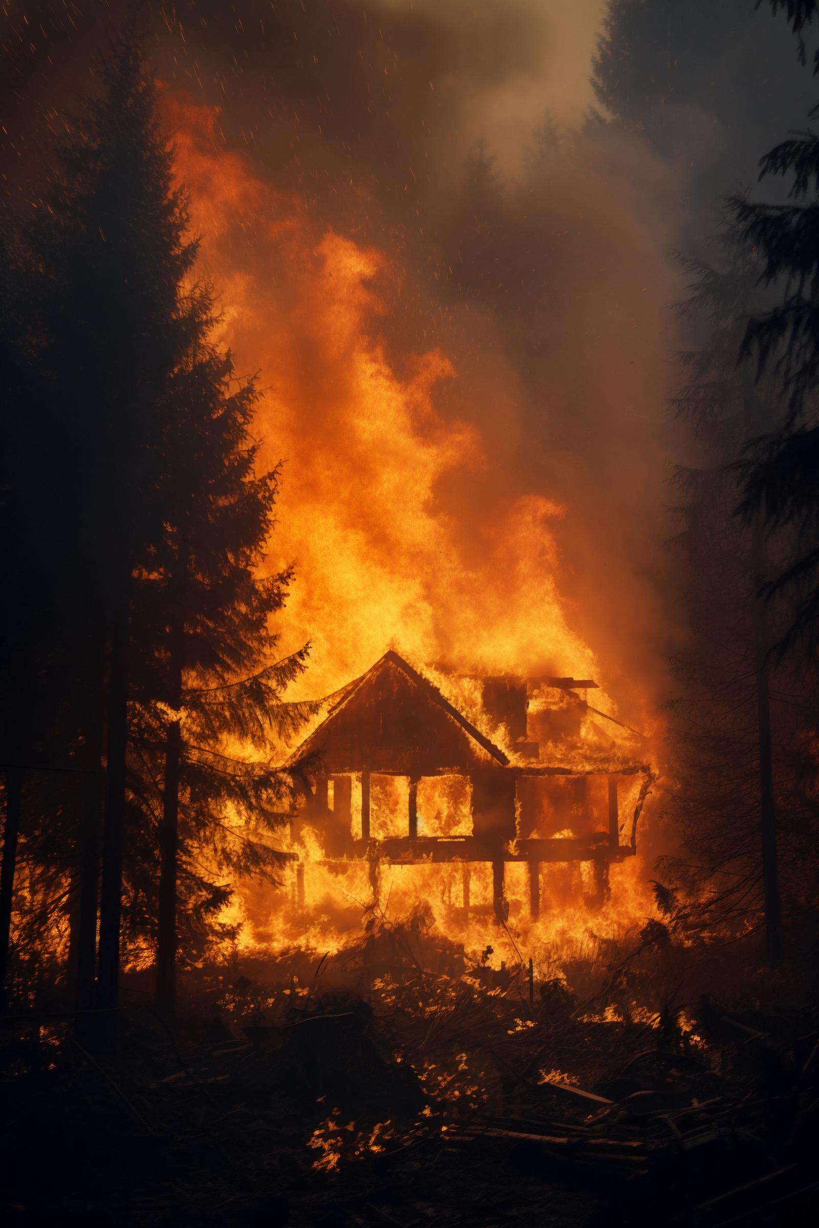 Une maison qui part en flammes | Source : Freepik