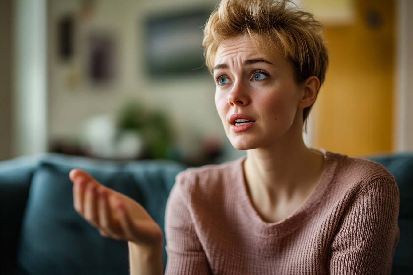 Une femme qui parle à quelqu'un | Source : Midjourney