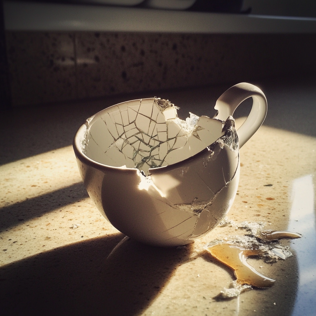 Une tasse cassée | Source : Midjourney