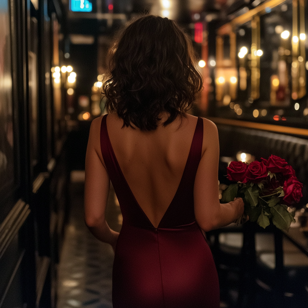 Une femme entrant dans un restaurant | Source : Midjourney