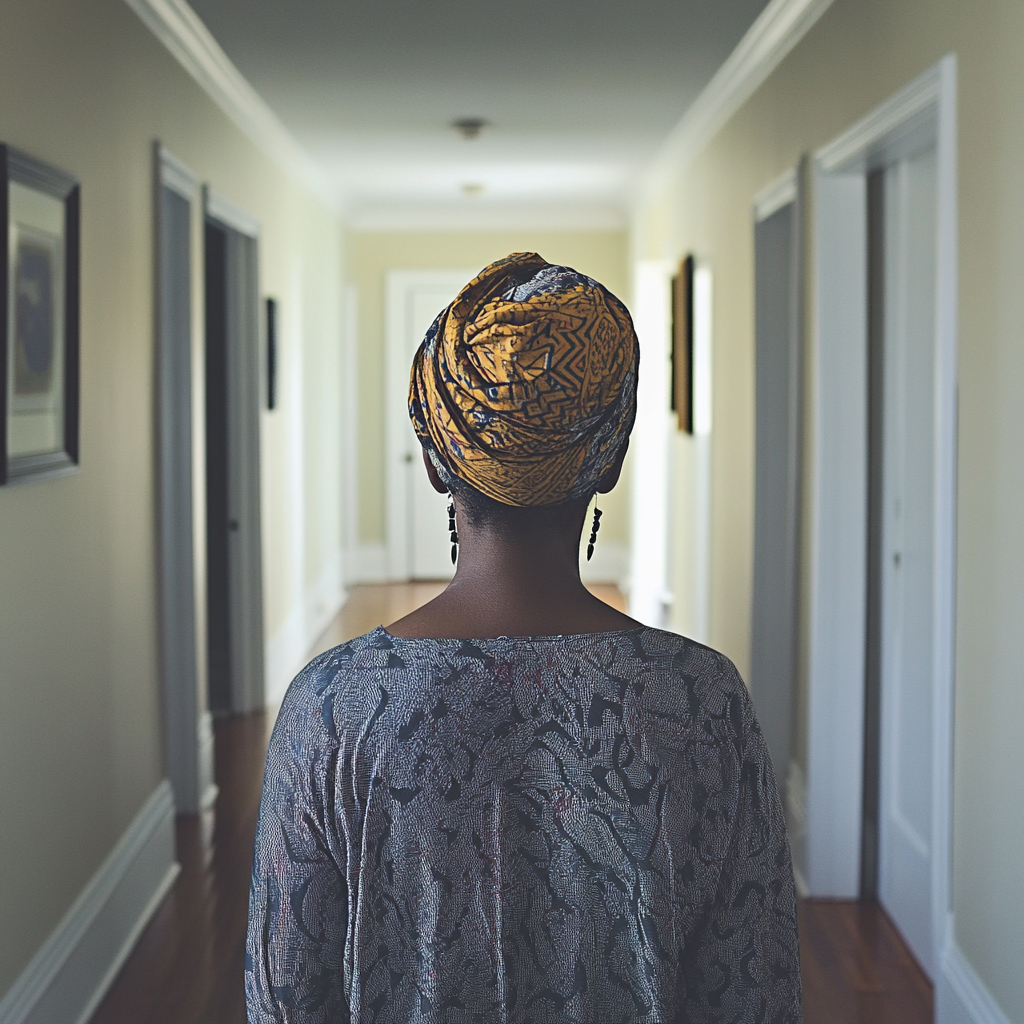 Une femme qui s'éloigne | Source : Midjourney