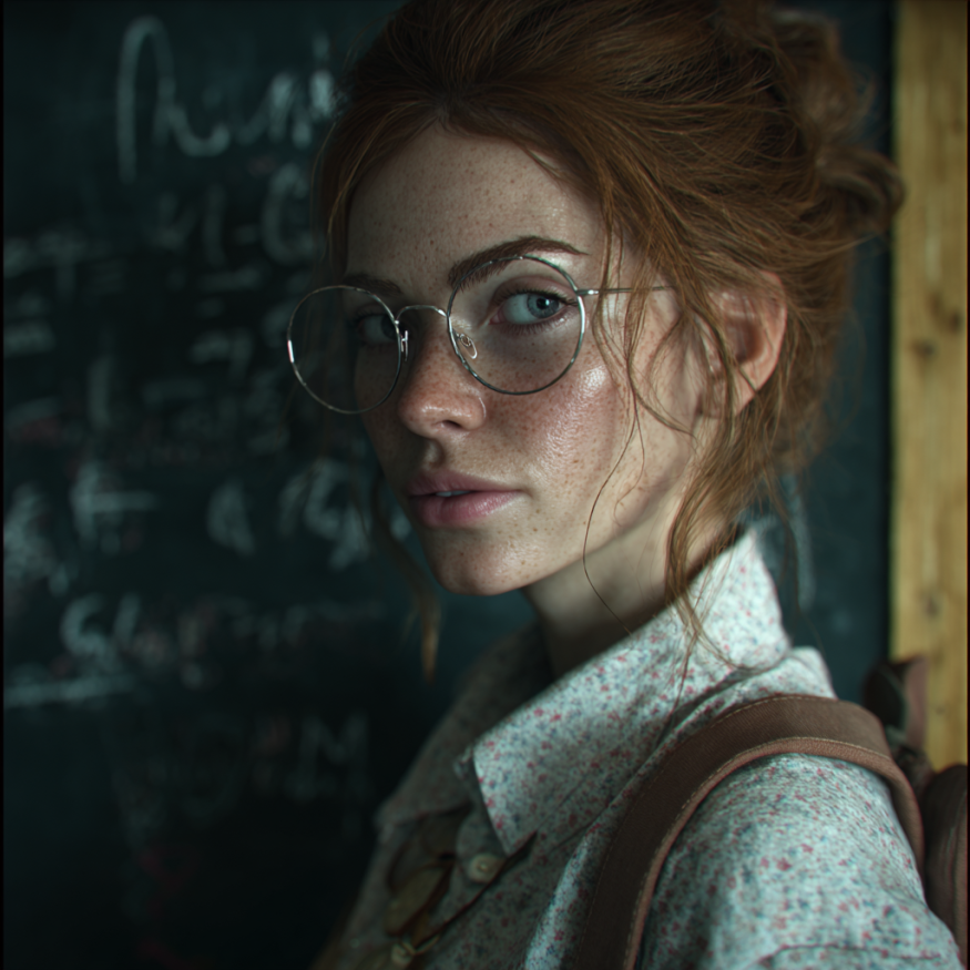 Une femme qui porte des lunettes | Source : Midjourney