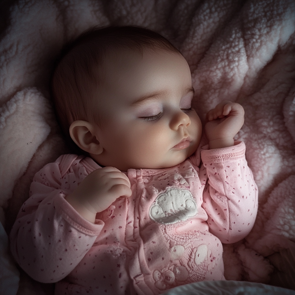 Une petite fille endormie | Source : Midjourney