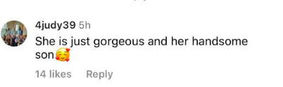 Un autre commentaire amical sur la beauté d'Angelina et de son fils lors de l'événement, posté le 26 avril 2023. | Source : Instagram.com/@people