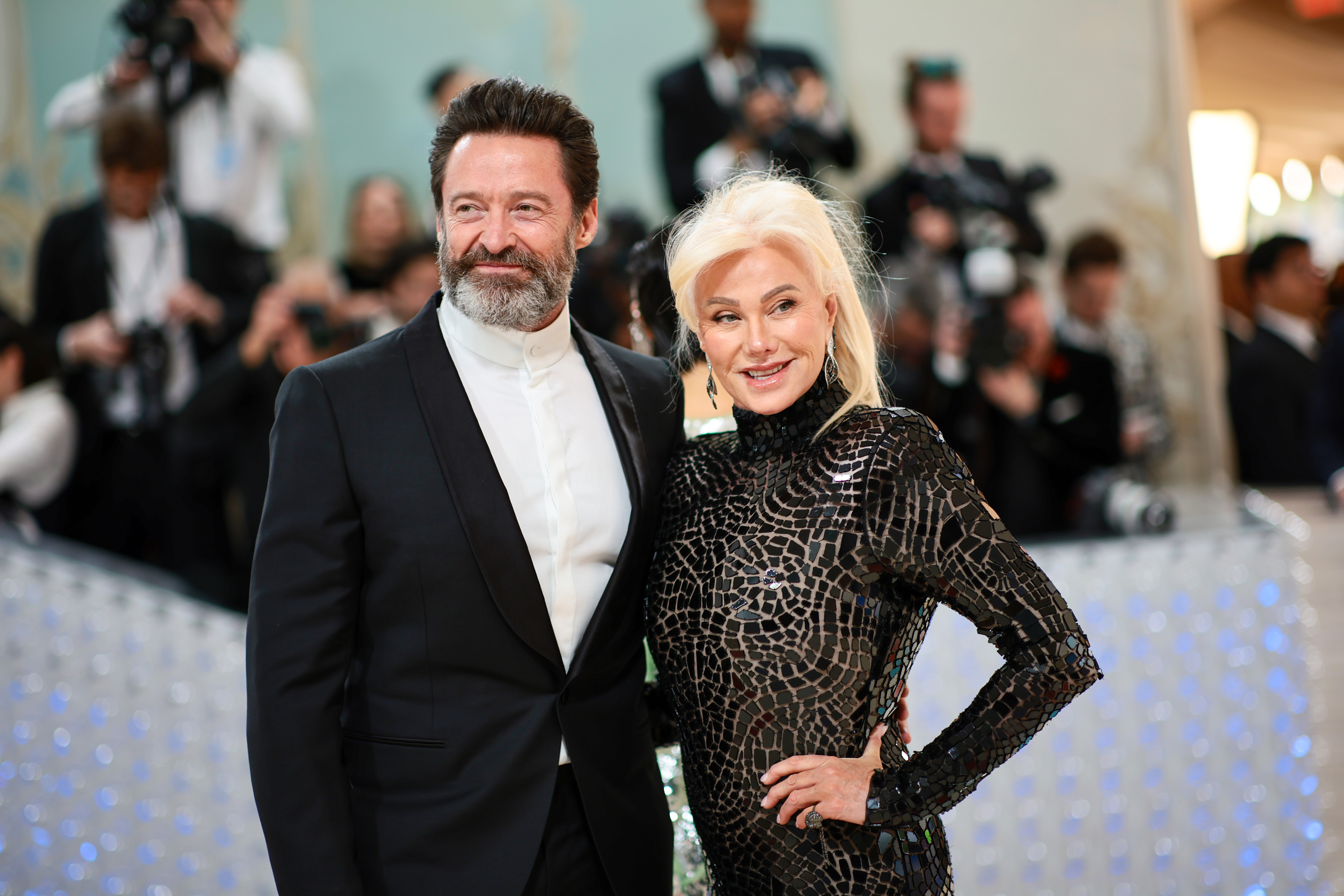 Hugh Jackman et Deborra-Lee Furness au Met Gala célébrant "Karl Lagerfeld : A Line Of Beauty" le 1er mai 2023 à New York. | Source : Getty Images