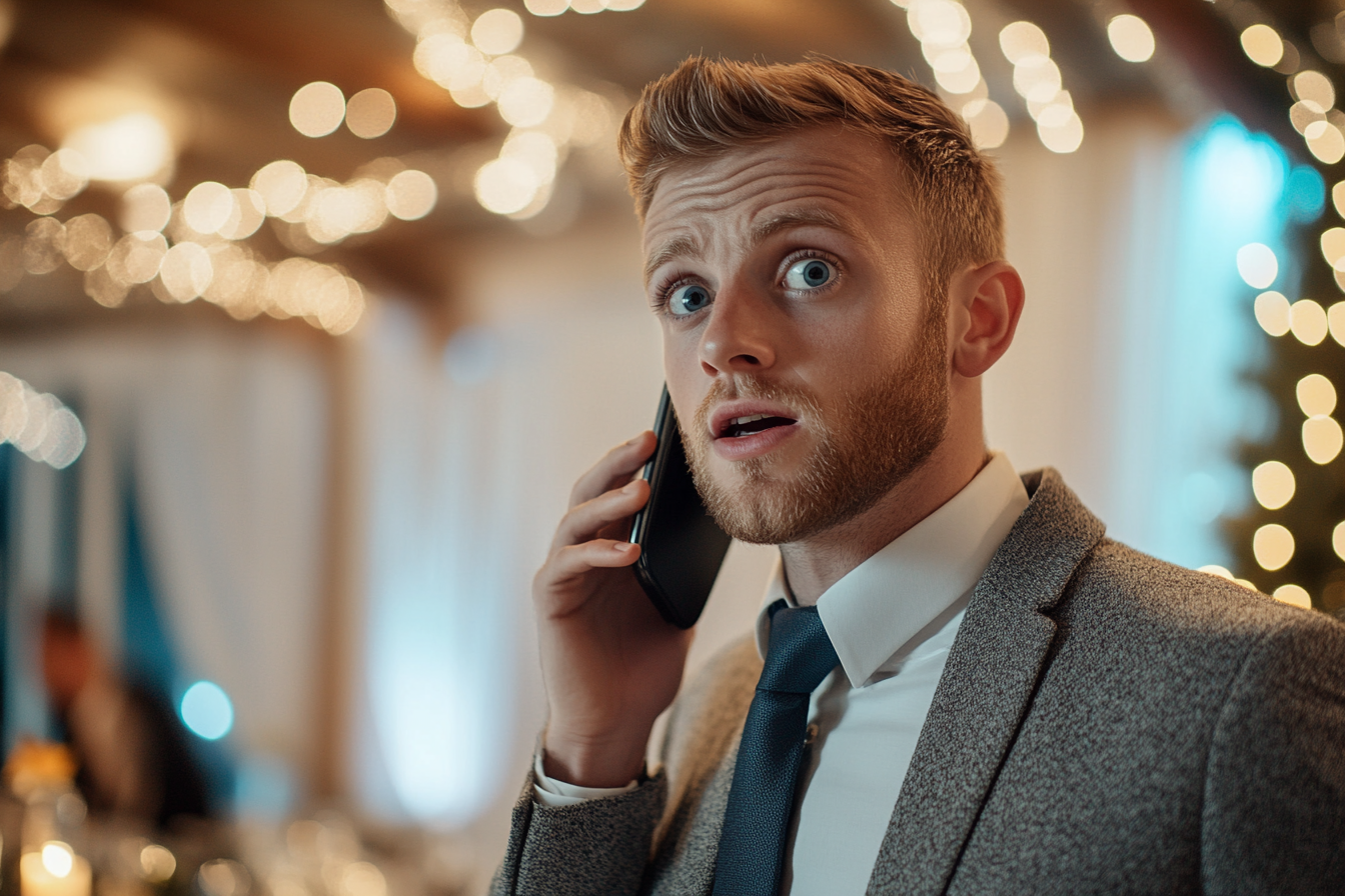 Un homme qui parle à sa fiancée | Source : Midjourney
