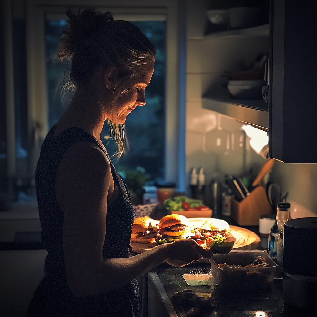 Une femme dans la cuisine | Source : Midjourney