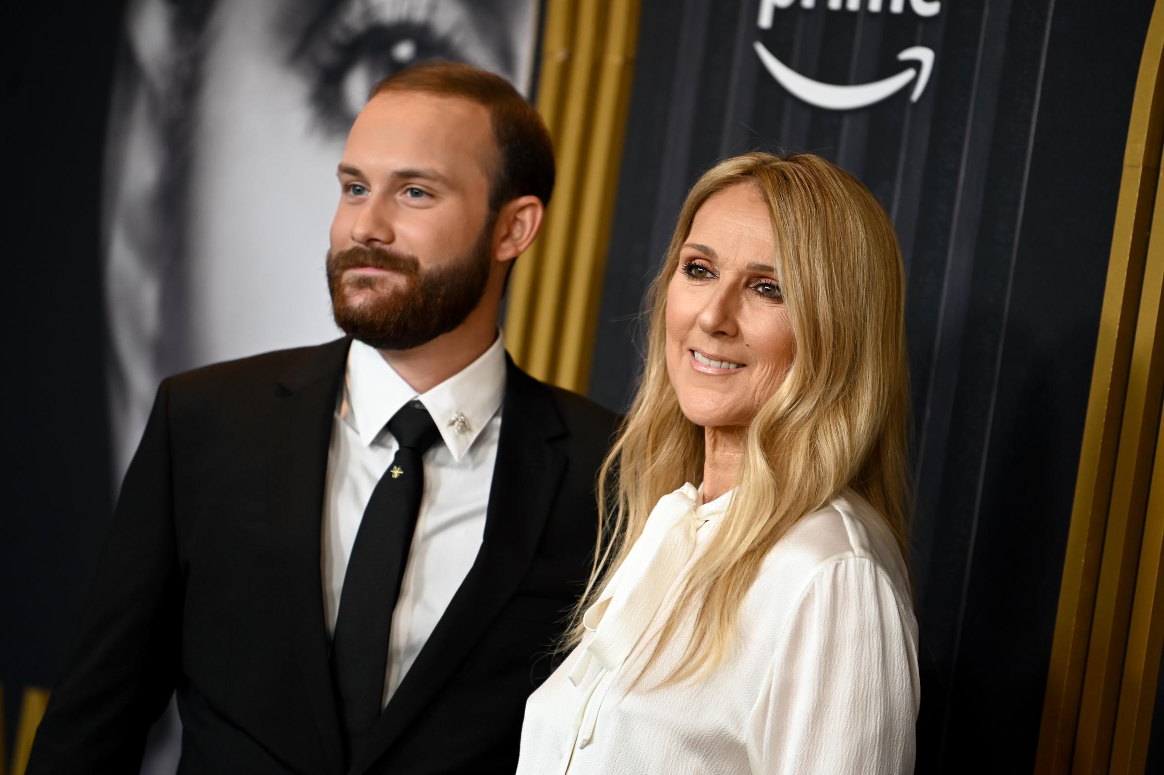 René-Charles Angélil and Céline Dion lors de la projection de "I Am : Celine Dion" le 17 juin 2024, à New York. | Source : Getty Images