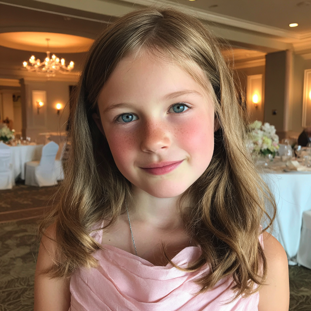 Une petite fille souriante | Source : Midjourney