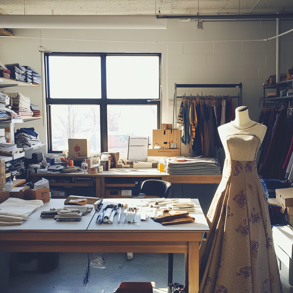 L'atelier d'une couturière | Source : Midjourney