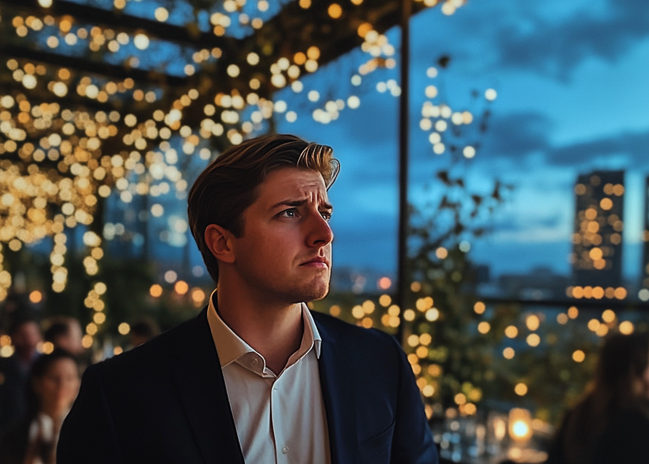 Gros plan sur un homme bouleversé | Source : Midjourney
