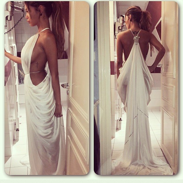 Robe de Nabilla. | Photo : Instagram story / Nabilla
