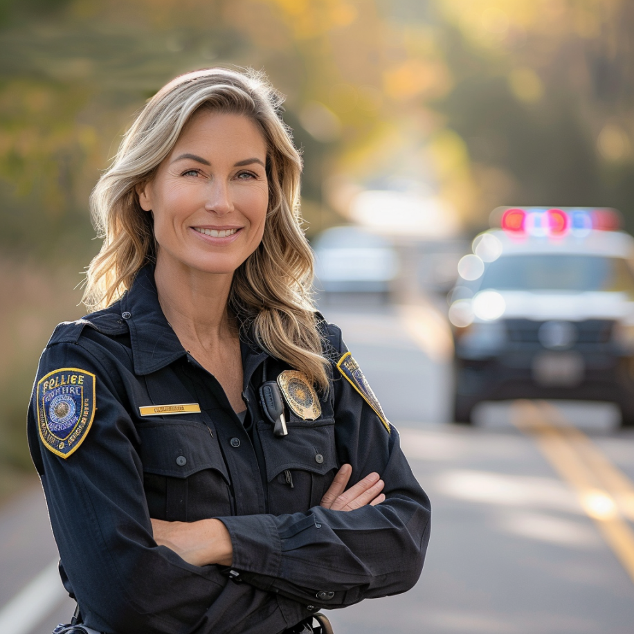 Une femme officier de police | Source : Midjourney