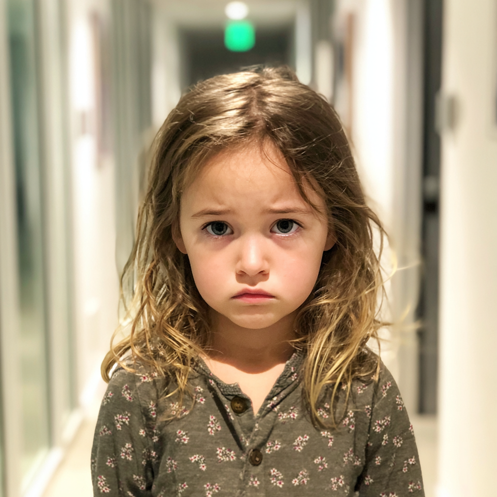 Une petite fille bouleversée | Source : Midjourney