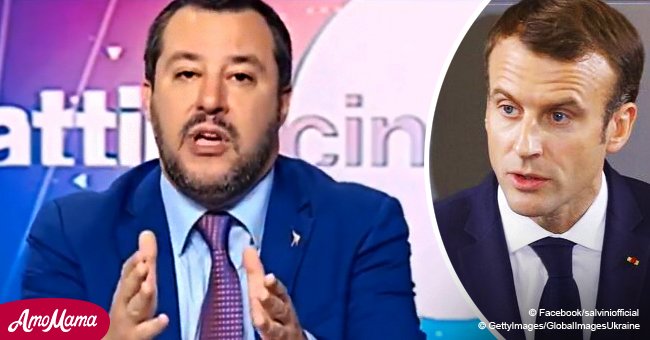 Le ministre Matteo Salvini dénonce Emmanuel Macron, en le qualifiant de "très mauvais président"