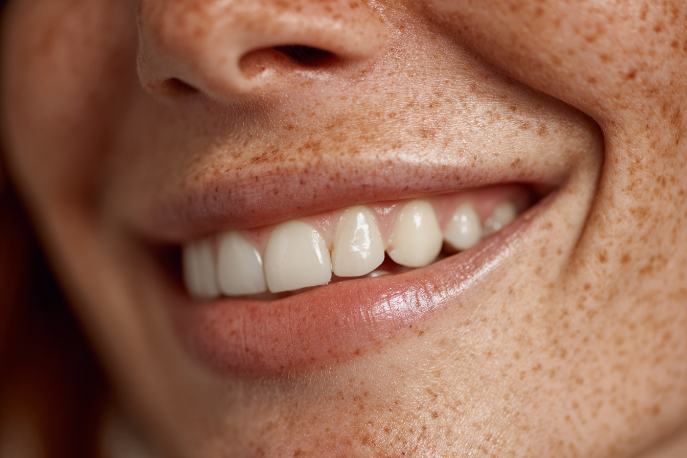 Gros plan sur le sourire d'une femme | Source : Midjourney