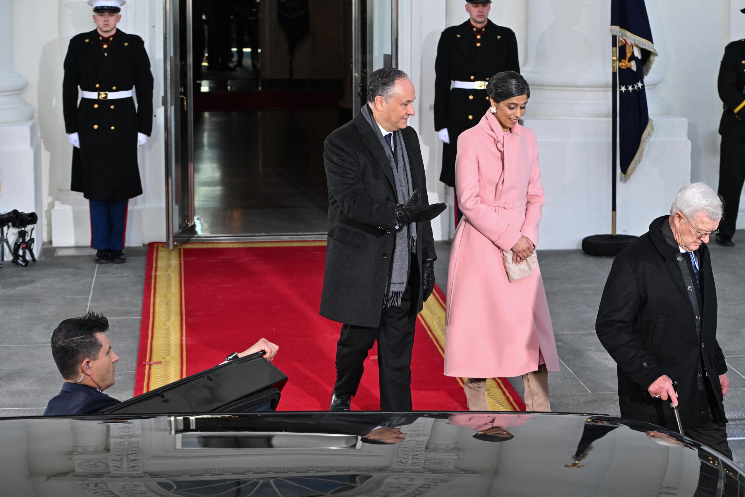 Usha Vance quitte la Maison Blanche pour le Capitole avant la cérémonie de prestation de serment | Source : Getty Images