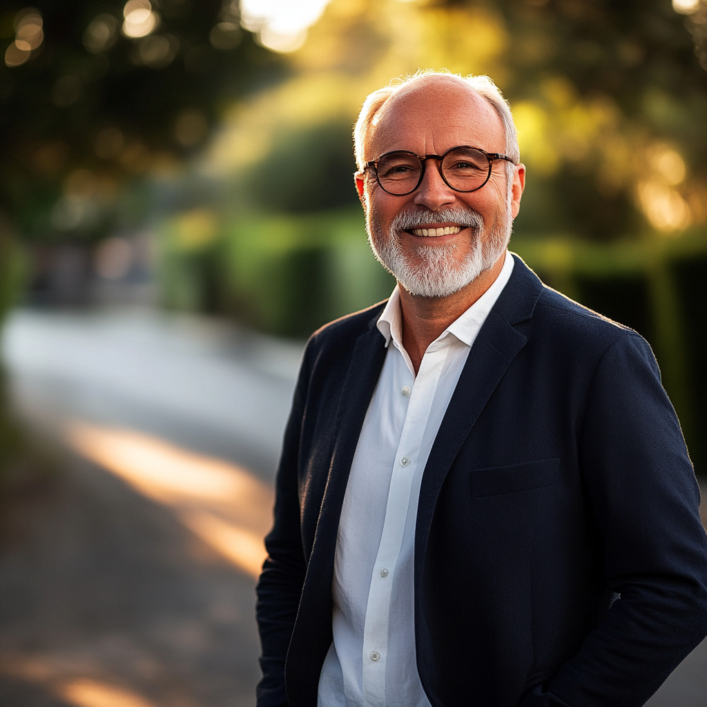 A smiling lawyer | Source: Midjourney