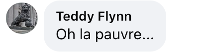 Commentaire d'internaute sur le prénom du bébé | Source : capture Instagram@laubsd