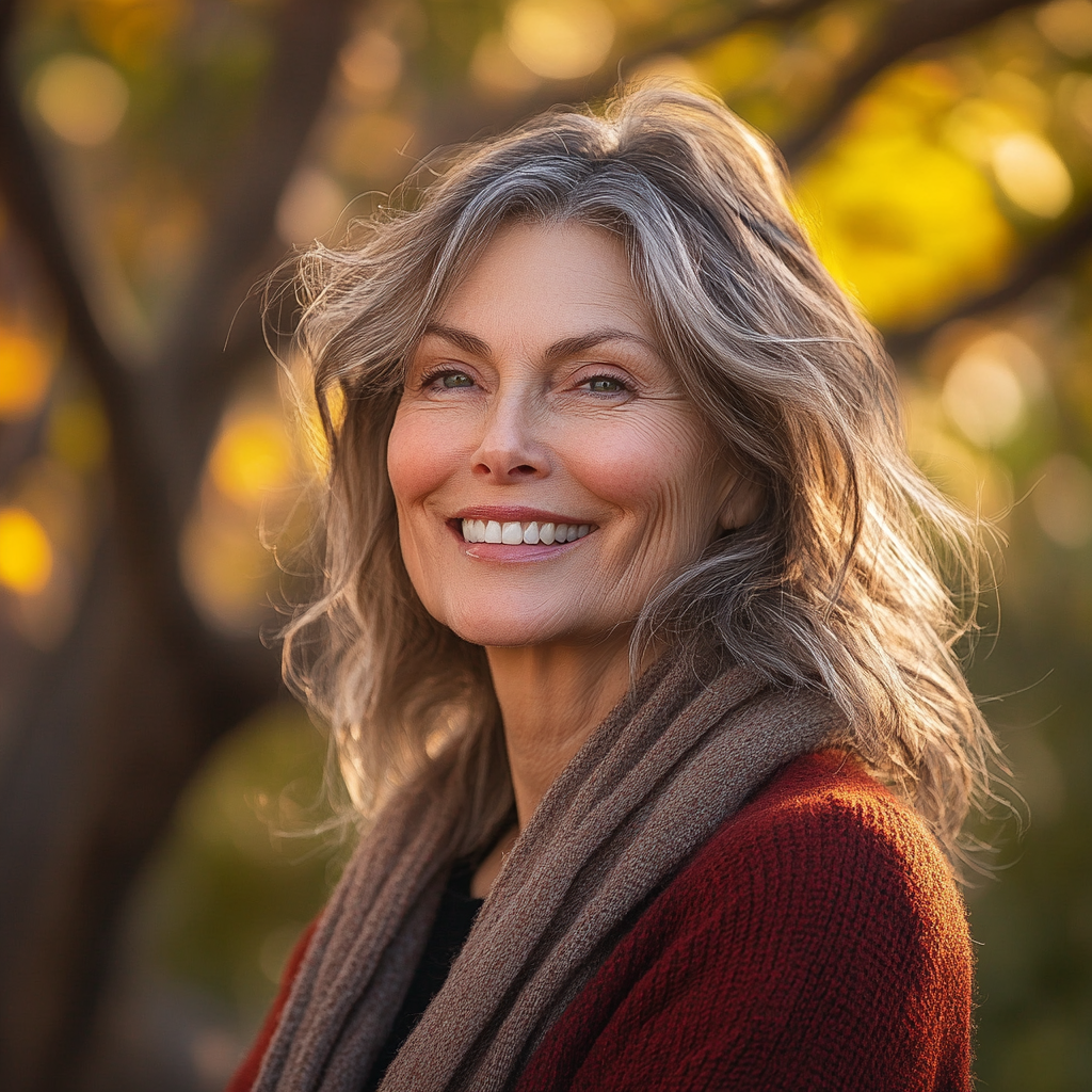 Une femme souriante | Source : Midjourney