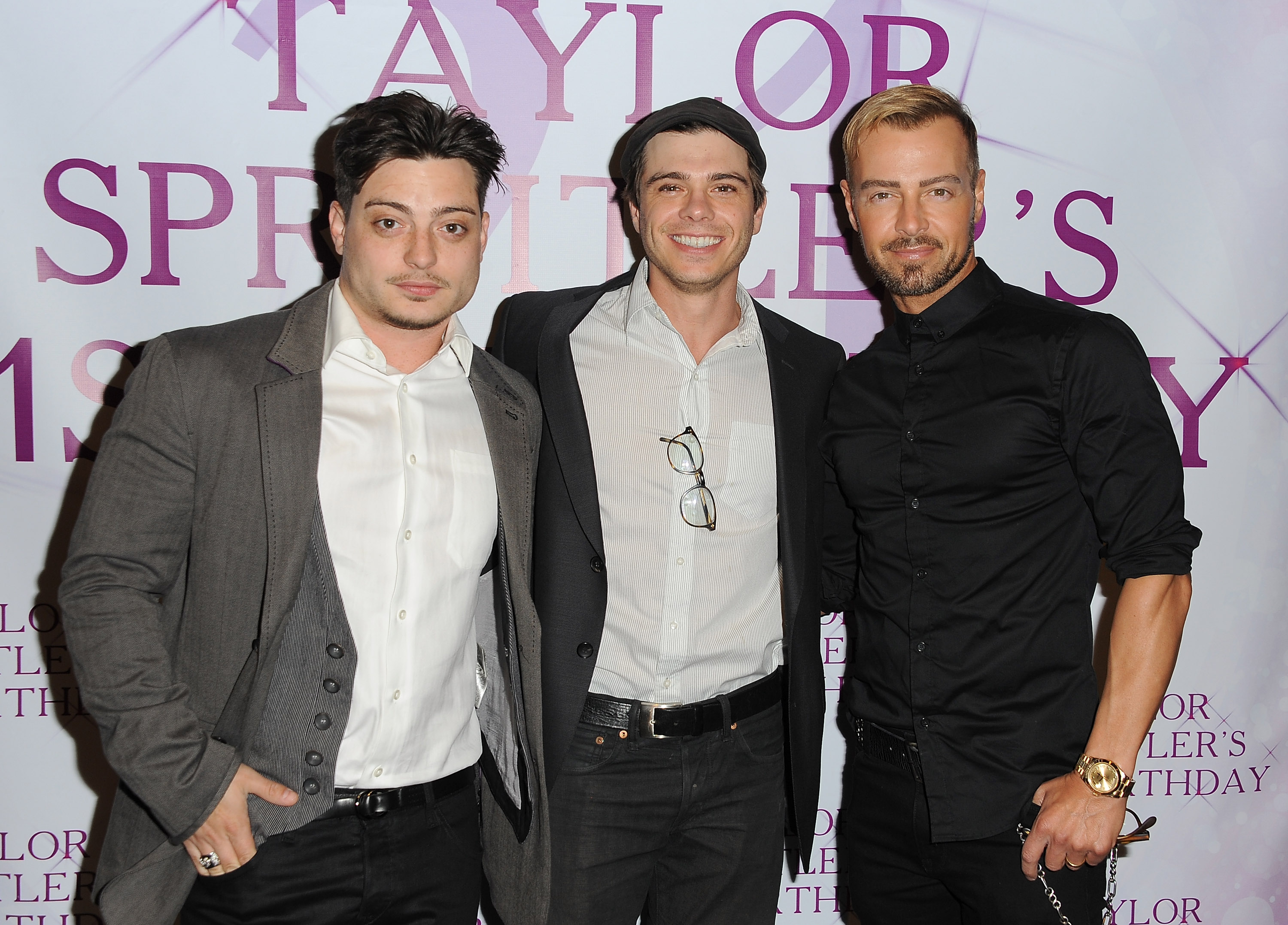 Andrew, Matthew et Joey Lawrence assistent à la fête d'anniversaire du 21 "In The City" de Taylor Spreitler, le 25 octobre 2014, à Studio City, en Californie. | Source : Getty Images