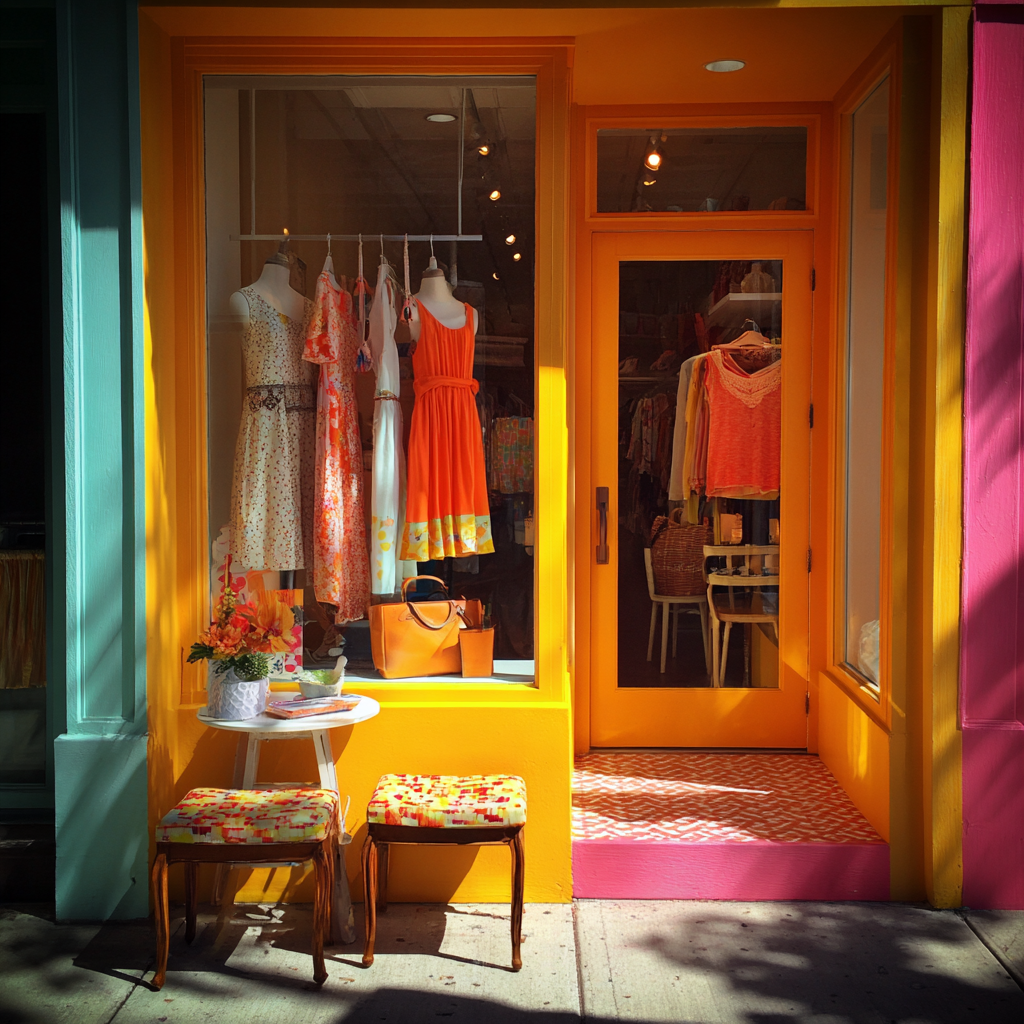 L'extérieur d'un magasin | Source : Midjourney